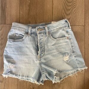 Old Navy Light Blue Ripped Jean Shorts
